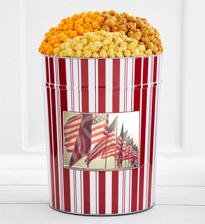 Tins With Pop® 4 Gallon Waving Flags